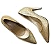 Ollio Women's Glitter Shoe High Heel Multi Color Pump