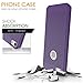 iPhone 5S Case, Rhidon Super Slim Hard Shell Layer Holster Open-Face Sport Case with Holster Kickstand and Locking Belt Swivel Clip for Apple iPhone 5 5S SE (Purple)