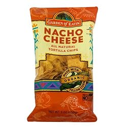 Garden of Eatin' Tortilla Chips, Nacho Cheese, 8.1-Ounce Bags (Pack of 12)
