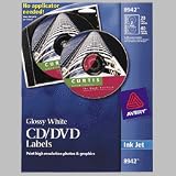 AVE8694 LABEL,CD DVD,CLEAR,GLOSSY by Avery