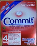 New Cherry Flavor Commit Stop Smoking Lozenges 4mg 72 Lozenges