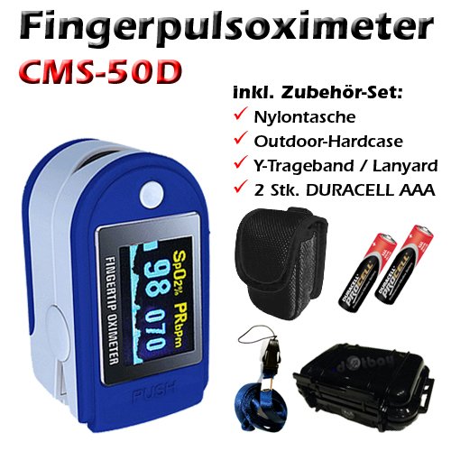 Produkt-Bild: Finger-Pulsoximeter mit Farbe SPO2 Waveform