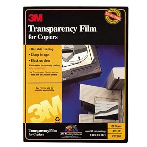3M PP2500 Plain Paper Copier Transparency Film by 3M