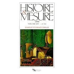 Histoire et mesure, 1999, num�ro 3-4, volume 14