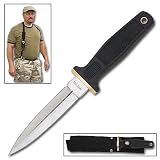 Secret Service Bodyguard Hidden Boot Knife w/ Harness Sheath