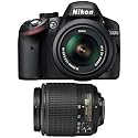 Nikon D3200 24.2 MP CMOS Digital SLR with 18-55mm VR and 55-200mm Non-VR DX Zoom Lenses