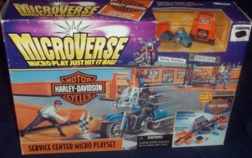 MicroVerse Harley-Davidson Service Center Micro Playset