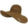 Light Vented Sun Beach Hat Floppy Soft 5" Brim Brown