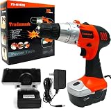 Trademark 18V Cordless Drill w/ LED Light and extras