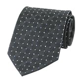 New Mens Dotted Black Pattern Necktie