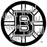 BOSTON BRUINS LOGO NHHL WHITE DECAL VINYL STICKER