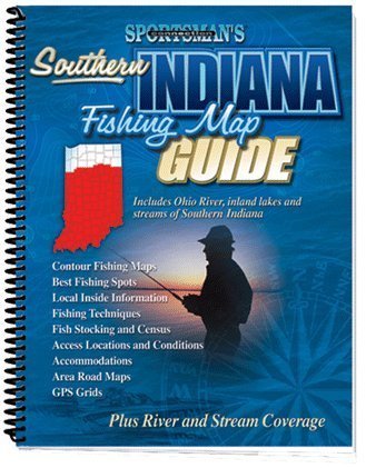 Indiana Fishing Map Guide for Non-Eastern (Fishing Maps from Sportsman's Connection)