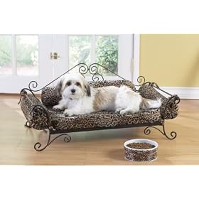 Leopard Print Luxury Dog Bed by