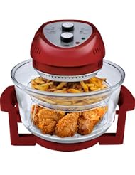 Big Boss 9063 1300-watt Oil-Less Fryer, 16-Quart, Red by Big Boss