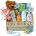 Sweet Baby Bath Time Sampler with Teddy Bear For Boys or Girls