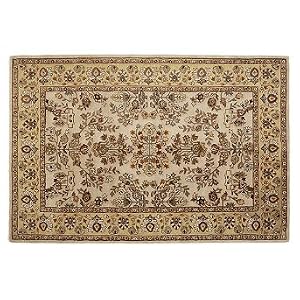 Eastland Total Performance Area Rug - Brown with Light Green, 6' Round - Frontgate