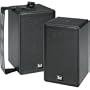 Dual LU40PB 3-Way 4-Inch Indoor/Outdoor Satellite Speakers, Black (Pair)
