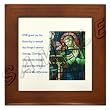 Serenity Prayer with Mary in Stained Glass Framed Tile