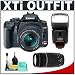 Canon Digital Rebel XTi 10.1MP Digital SLR Camera (Black) + Canon EF-S 18-55mm Lens [Outfit] + Canon EF 75-300mm III Lens + Canon Speedlite 430EX Flash
