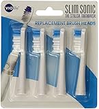 Violife Slim Sonic Replacement Heads, 4 Count
