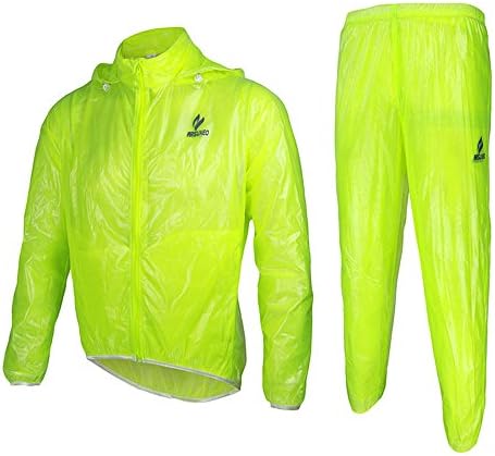 Outdoor Running Cycling MTB UV-proof Rain-proof Wind-proof Rain Coat & Pants Suit RK036 Green L