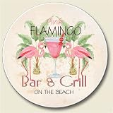 Flamingo Auto Coaster, Single Coaster for Your Car