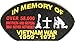 In Memory of Vietnam Cap Patch - By Ivamis Trading - 5x2.75 inch