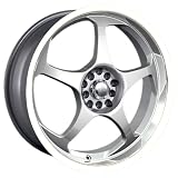 Akita Racing AK-90 490 Hypersilver Wheel with Machined Lip (16x7) by Akita Racing