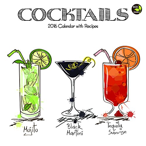 2016 Cocktails Wall Calendar