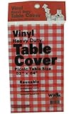 Vinyl Heavy Duty Table Cover 52x84 (Picnic Table Size) (Reusable)