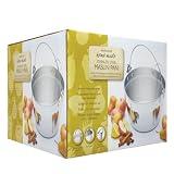 picture of Kitchen Craft Maslin Pan with Handle, Stainless Steel, 9 Litre