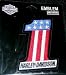 HARLEY DAVIDSON Red/White/Blue USA #1 Emblem/Patch (3" x 4") Small.