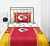 IMAGE OF Kansas City Chiefs NFL Full Comforter & Sheet Set (5 Piece Bedding)