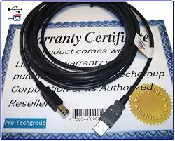 Pro-Techgroup 3 ft Premium USB2.0 A-B shielded black High Speed device / printer Cable