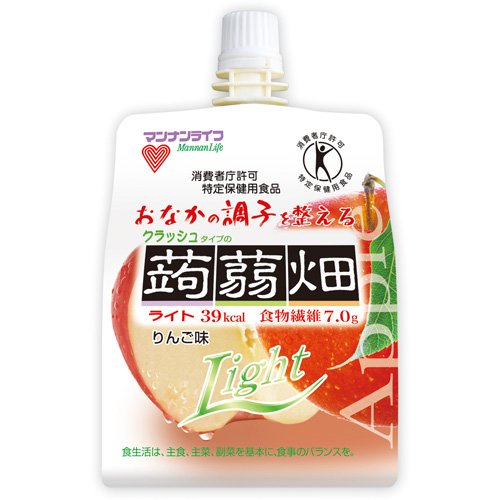 マンナンライフ クラッシュタイプの蒟蒻畑ライト りんご 150g×30個