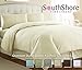 Southshore Fine Living, Inc. Duvet Cover, King Size, Comforter Cover for King Size Bedspreads with Zipper Closure - Includes Duvet Cover, 2 Shams, King/California King Size, Cream