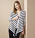 34 Sleeve Bold Stripe Cardigan