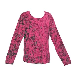 Buy Anne Klein Cashmere Magenta Pullover Sweater 1X by Anne Klein New York