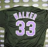 Larry Walker Autographed/Hand Signed Colorado Rockies Baseball Jersey Replica Stitched Name/Number s