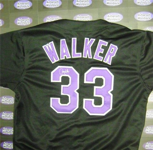 Larry Walker Autographed/Hand Signed Colorado Rockies Baseball Jersey Replica Stitched Name/Number s