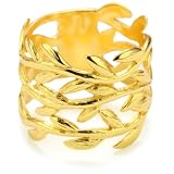 gorjana Roosevelt Gold-Tone Small Circle Cluster Eternity Ring, Size 7