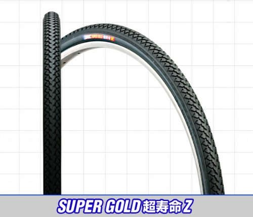 IRC　SUPER GOLD 超寿命Z　28×1-1/2 ブラック/ブラック【日本製タイヤ】1ペア（タイヤ・チューブ各2本組）