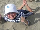 Splash About -UV Bucket hat in white (Small) 48cm, age approx up to 2 yrs