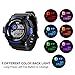 Mens S-Shock Military LED Digital Quartz Watch Water Resistant Sport Watches Multifunctional - Blue