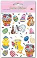 Beistle 44002 4-Pack Bunny Basket and Egg Stickers Sheet for Parties, 4-3/4 by 7-1/2-Inch