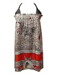 Voom by Joy Han Dress - Patterned Vaca Halter Tubedress - Silk Dresses