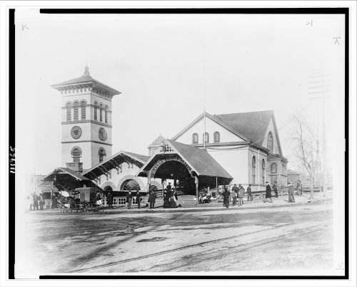 Historic Print (L): [The Baltimore and Ohio Railroad Station at New Jersey Avenue and C St., N.W., Washingto
