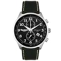 Triumph Motorcycles Men's Black Leather Chronograph Watch #3013-01