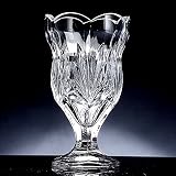 TULIP FOOTED VASE - CRYSTAL TULIP FOOTED VASE