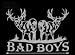 Bad Boys Upstream Images Silver Vinyl Wildlife Car Truck Window Decal Sticker